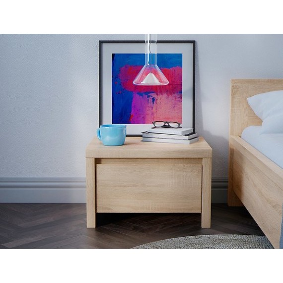 Nattbord Matera 51x34 cm - Eik sonoma - 1 skuff