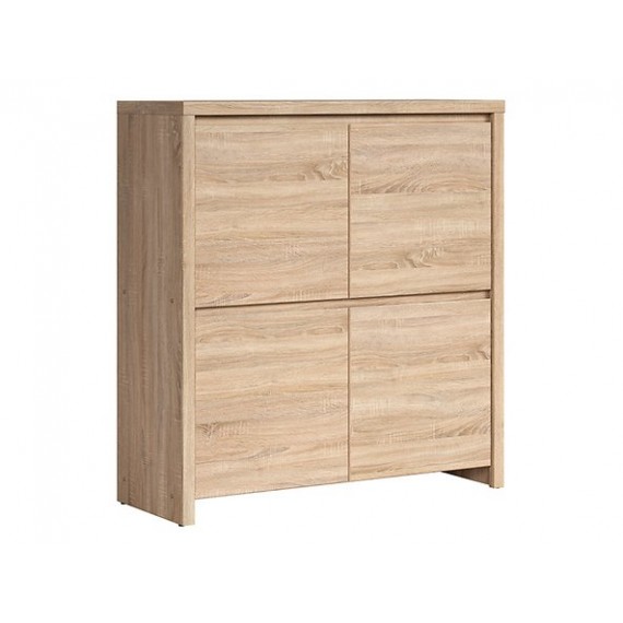 Skap KASPIAN 105x113 cm - eik sonoma - 4 dører