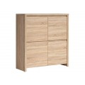 Skap KASPIAN 105x113 cm - eik sonoma - 4 dører