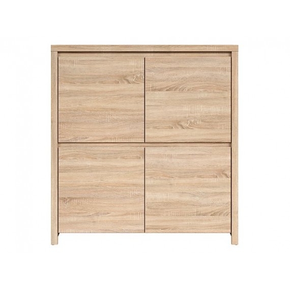 Skap KASPIAN 105x113 cm - eik sonoma - 4 dører