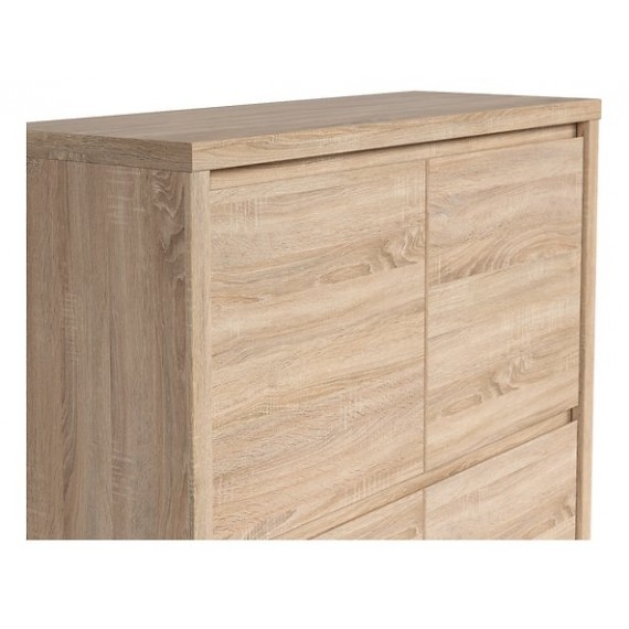 Skap KASPIAN 105x113 cm - eik sonoma - 4 dører