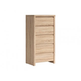 Kommode Matera 56x113 cm - Eik sonoma - 5 skuffer