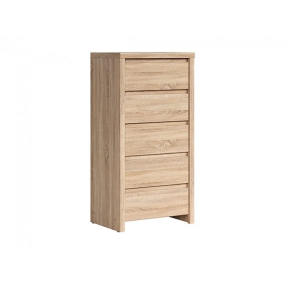 Kommode KASPIAN 56x113 cm - eik sonoma - 5 skuffer