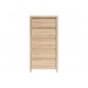 Kommode KASPIAN 56x113 cm - eik sonoma - 5 skuffer