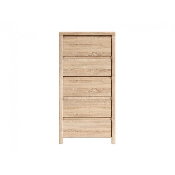 Kommode KASPIAN 56x113 cm - eik sonoma - 5 skuffer