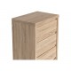 Kommode Matera 56x113 cm - Eik sonoma - 5 skuffer