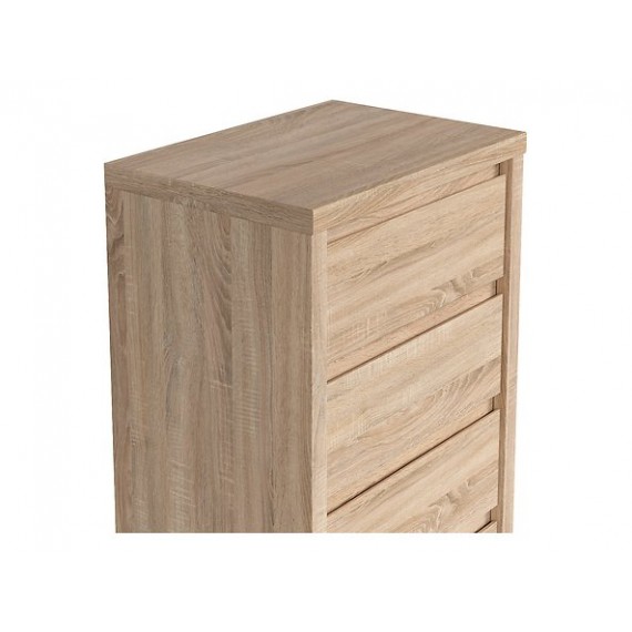 Kommode Matera 56x113 cm - Eik sonoma - 5 skuffer