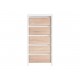 Kommode Aversa 56x113 cm - Hvit matt - Eik sonoma - 5 skuffer