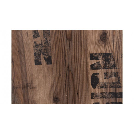 Skap Fargo 90x140 cm - Grå - Trelook - 2 dører - 1 skuff