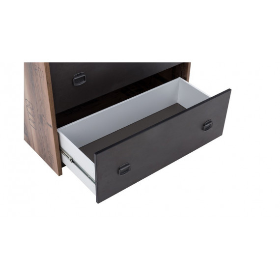 Kommode Fargo 90x90 cm - Grå - Trelook - 3 skuffer