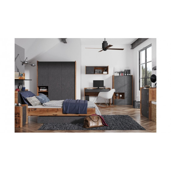 Hylle Fargo 110x26 cm - Grå - Trelook