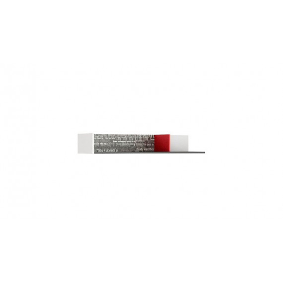 Hylle Philosophy 120 cm - Hvit matt - Grå - Rød