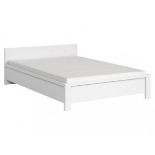 Seng Saga 140x200 cm - Hvit matt