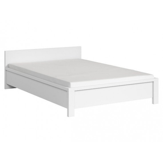 Seng Saga 140x200 cm - Hvit matt