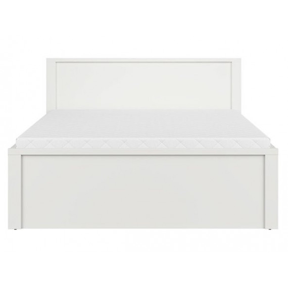 Seng Saga 160x200 cm - Hvit matt - 2 skuffer