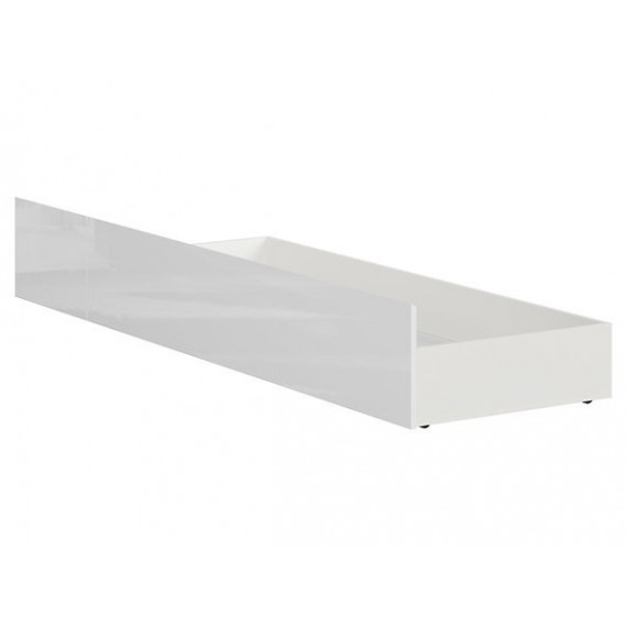 Seng Saga 160x200 cm - Hvit matt - 2 skuffer