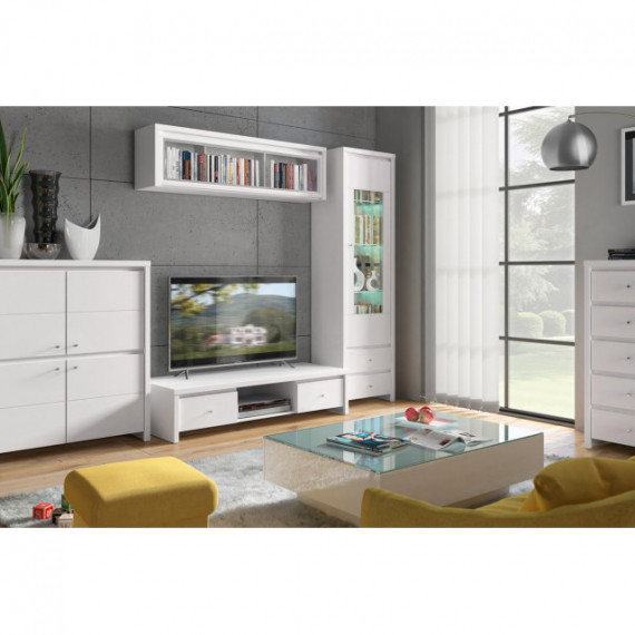 Hylle Saga 105 cm - Hvit matt