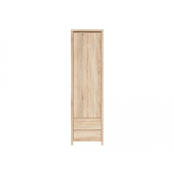 Skap KASPIAN 56x201 cm - eik sonoma - 1 dør - 2 skuffer