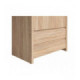 Garderobeskap KASPIAN 90x201 cm - eik sonoma - 2 dører - 2 skuffer