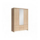 Garderobe med speil KASPIAN 154x211 cm - eik sonoma - 5 dører - 2 skuffer