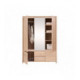 Garderobe med speil KASPIAN 154x211 cm - eik sonoma - 5 dører - 2 skuffer