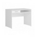 Skrivebord Nepo 100x76 cm - hvit matt - 1 skuff