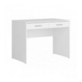 Skrivebord NEPO 100x76 cm - Hvit matt - 2 skuffer