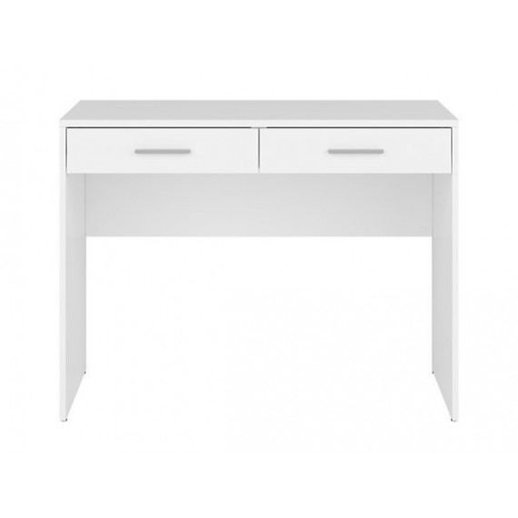 Skrivebord NEPO 100x76 cm - hvit matt - 2 skuffer