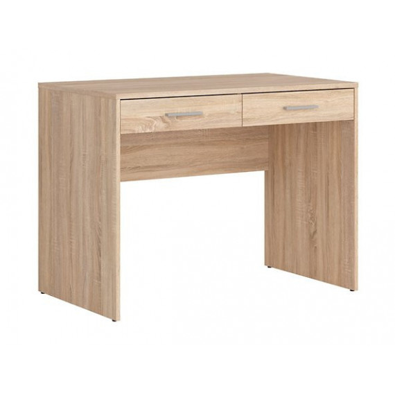Skrivebord NEPO 100x76 cm - eik sonoma - 2 skuffer