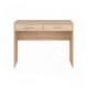 Skrivebord Zoom 100x76 cm - Eik sonoma - 2 skuffer