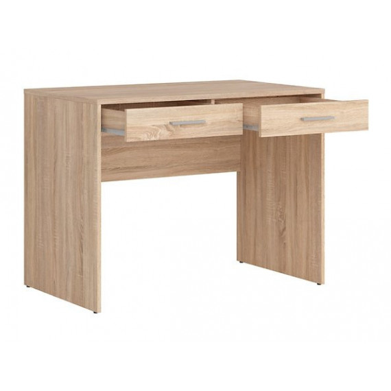 Skrivebord Zoom 100x76 cm - Eik sonoma - 2 skuffer