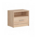 Nattbord NEPO 50x43 cm - eik sonoma - 1 skuff