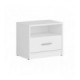 Nattbord NEPO 50x43 cm - Hvit matt - 1 skuff