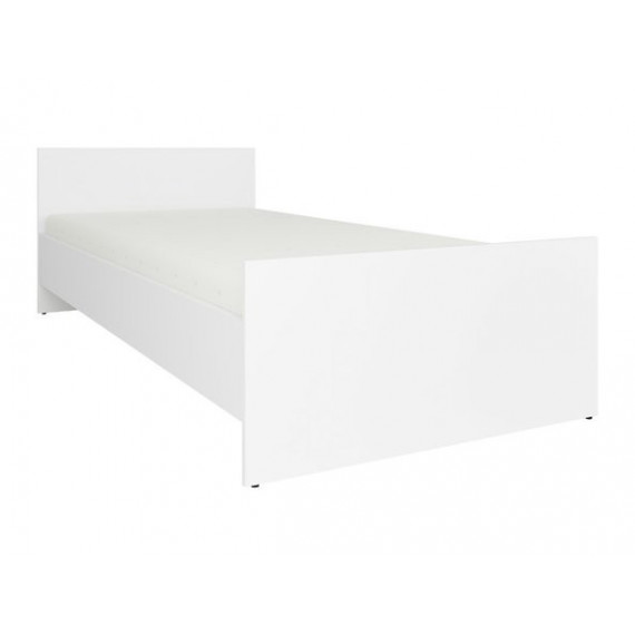 Seng NEPO 90x200 cm - Hvit matt