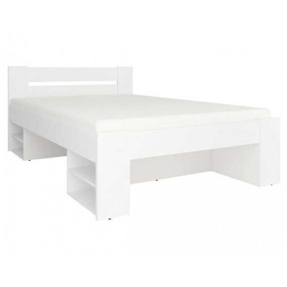 Seng Meris 140x200 cm - Hvit matt