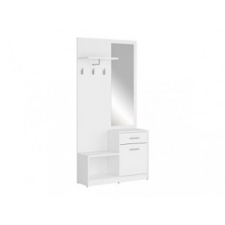 Entregarderobe Nepo 90x185,5 cm - Hvit matt