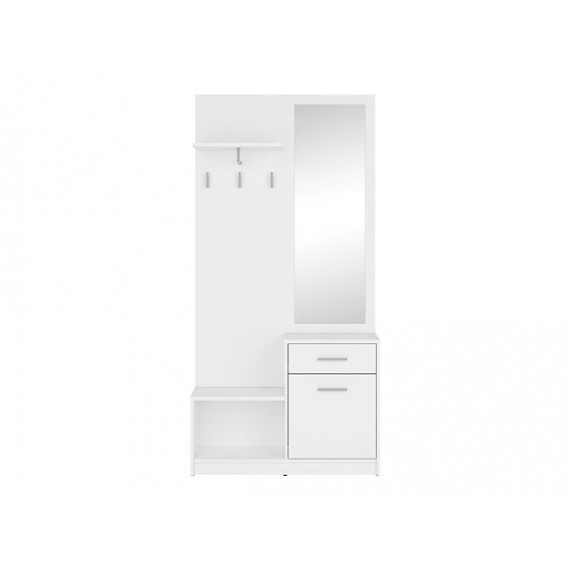 Entregarderobe Nepo 90x185,5 cm - Hvit matt