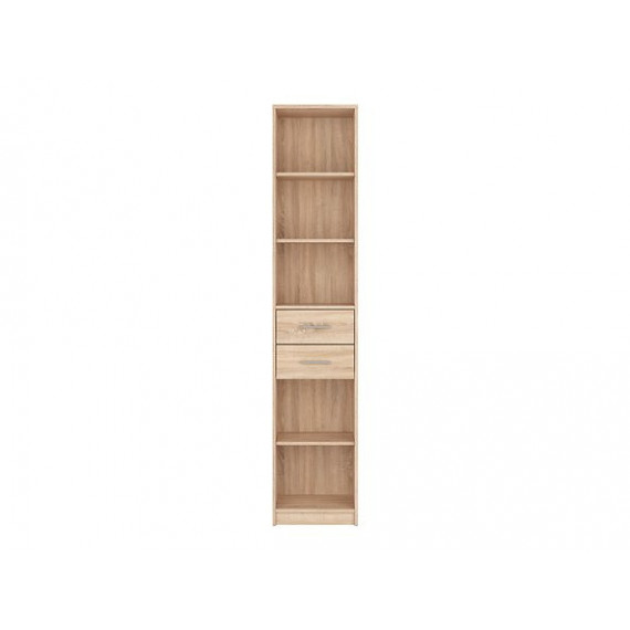 Skap Zoom 40x197 cm - Eik sonoma - 2 skuffer