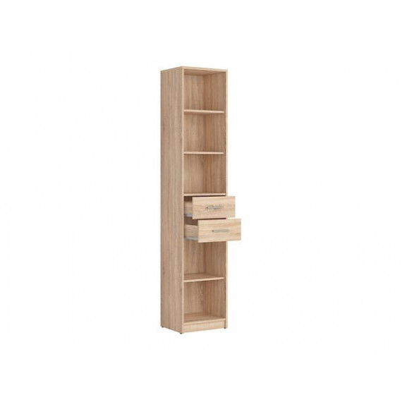 Skap Zoom 40x197 cm - Eik sonoma - 2 skuffer