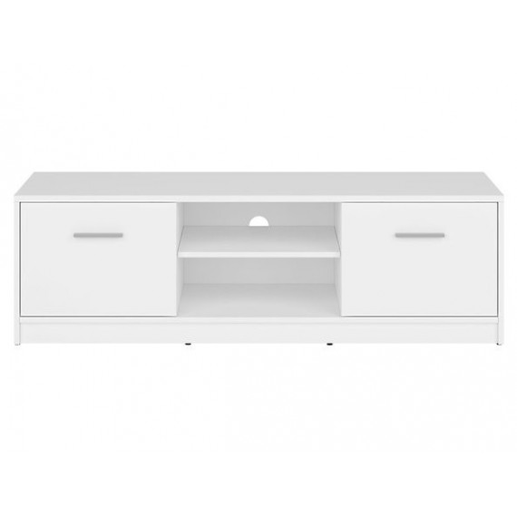 TV-benk Nepo 139x43 cm - Hvit matt - 2 dører