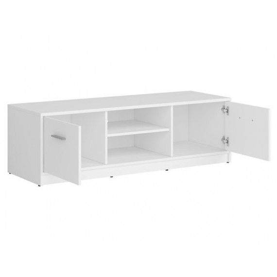 TV-benk Nepo 139x43 cm - Hvit matt - 2 dører
