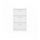 Skoskap Nepo 70x121 cm - Hvit matt