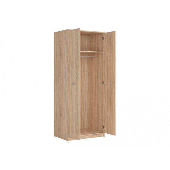 Garderobe Zoom 80x197 cm - Eik sonoma - 2 dører