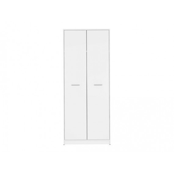 Garderobeskap Nepo 80x197 cm - hvit matt - 2 dører