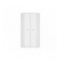 Hjørnegarderobe Nepo 80x197 cm - Hvit matt - 2 dører