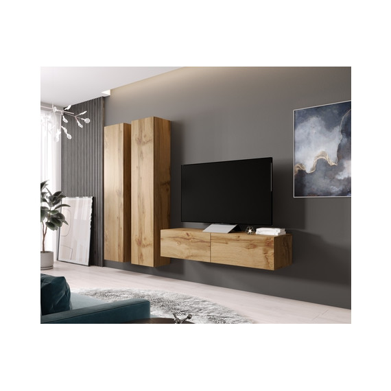 Skap Alaska 40x180 cm - Eikelook - 1 dør