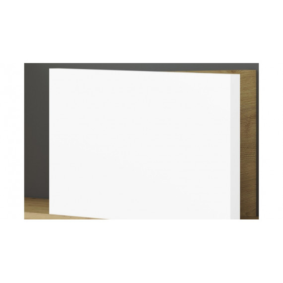 Hylle Fin 116 cm - Hvit - Grå - Eik