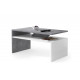 Sofabord Prima 90x50 cm - betong - hvit matt