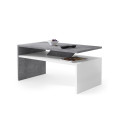 Sofabord Prima 90 cm - Betong - Hvit - med hylle