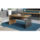 Sofabord Prima 90x50 cm - eik artisan - antrasitt